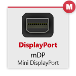 mini-DisplayPort (mDP) Maschio