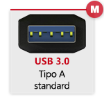 USB 3.0 tipo A Maschio